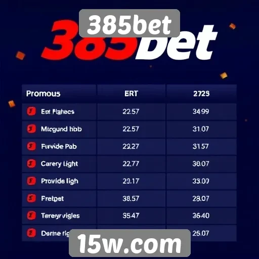 Comparativo de bônus e promoções no 385bet